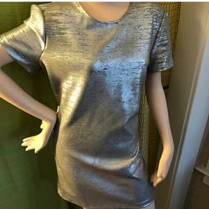 💋 silver shift dress